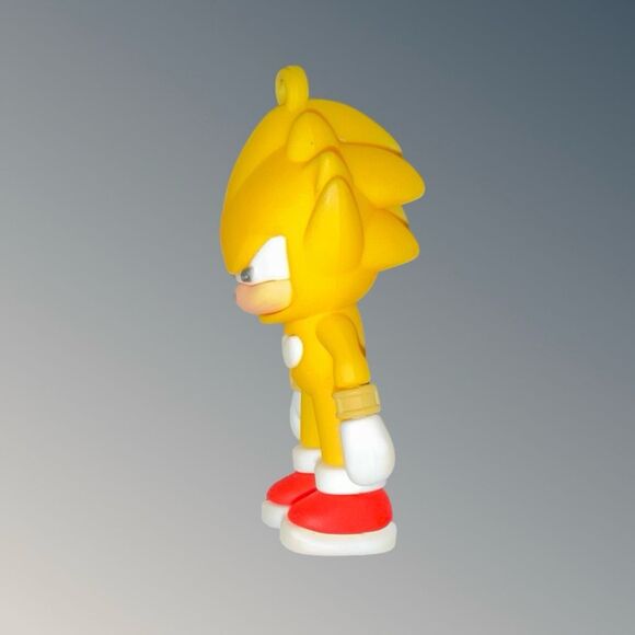 New Yellow Sonic The Hedgehog Chaos Control Super Sonic 3D Figural Keychain Clip - Picture 3 of 7